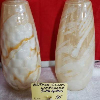 B239 Vintage Glass Lampshade 