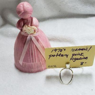 B374 1970's pink pottery