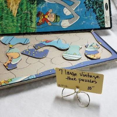 B392 Large Vintage Thick Puzzles