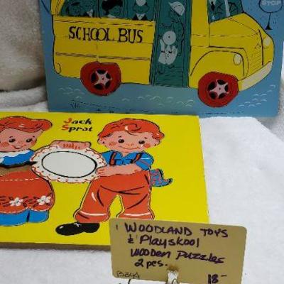 B394 Playskool wooden puzzles