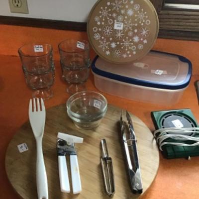 #k20.  Containers, for glass dishes, Lazy Susan and more!