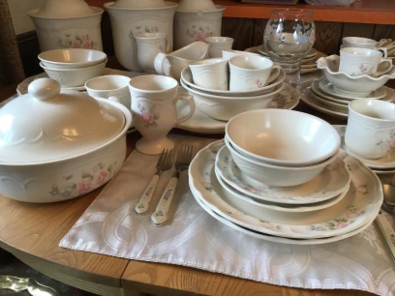 Pfaltzgraff tea rose shop flatware