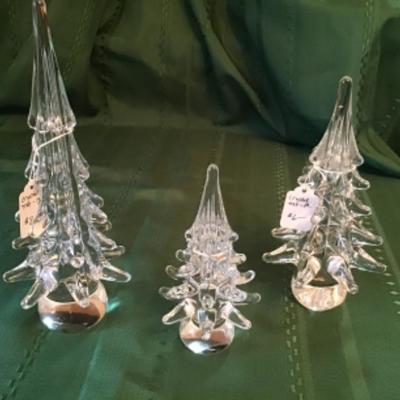 #k68. Three crystal Christmas trees