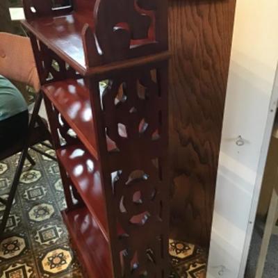 #k72. Wooden wall shelf with four drawers