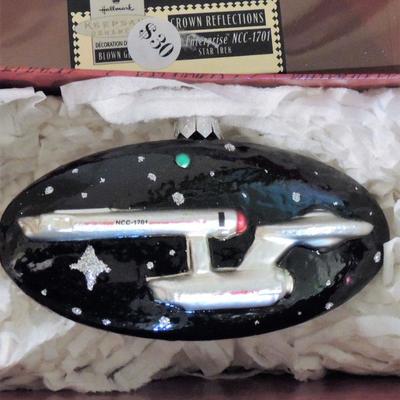 Star Trek Glass Ornament Enterprise NCC-1701
