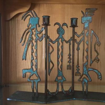 #lr22. Kokopelli candleholder