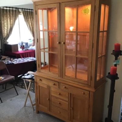 #lr34. Lighted china cabinet