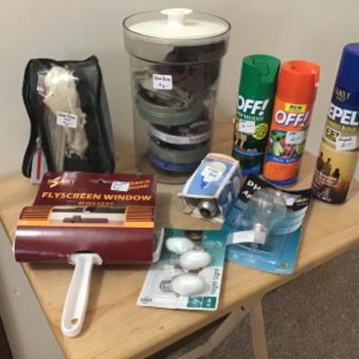 #hc6. Shoe polish, repellent spray, lightbulbs, window cleaner