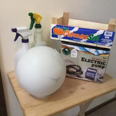 #hc11.  Electric pump, globe, spray bottles