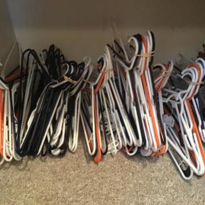 #hc18. Approximately 75 plastic hangers