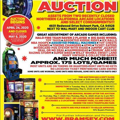 Online Closed Arcade Auction