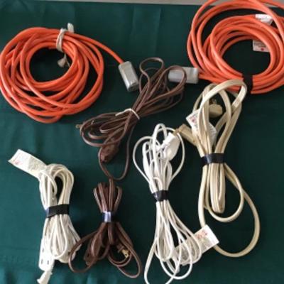 #gar3.  Five small and two outdoor extension cords