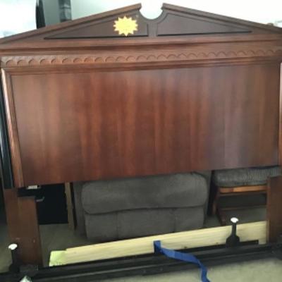 #gar5. Stanley dresser and empire queen headboard with bed frame