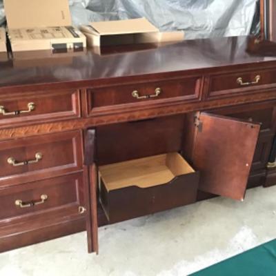 #gar5. Stanley dresser and empire queen headboard with bed frame