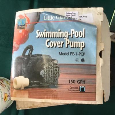 #gar14. Swimming pool cover pump, ionic plug-in, timer and miscellaneous