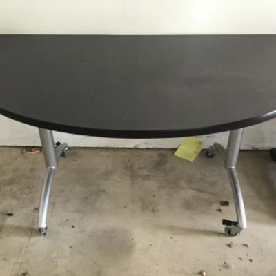 #gar21. 34 x 60 half round desk