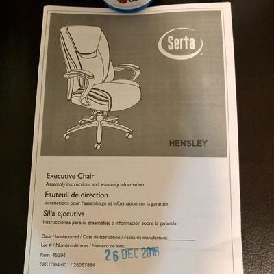 Lot 234 Serta Executive Chair And Filing Cabinet Estatesales Org