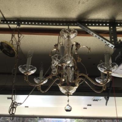 #gar47. Crystal glass chandelier