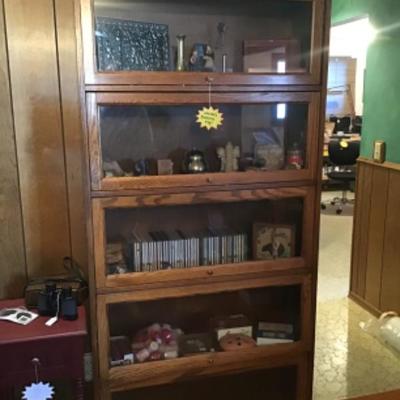 #fr1.  Oak barrister bookcase
