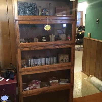 #fr1.  Oak barrister bookcase