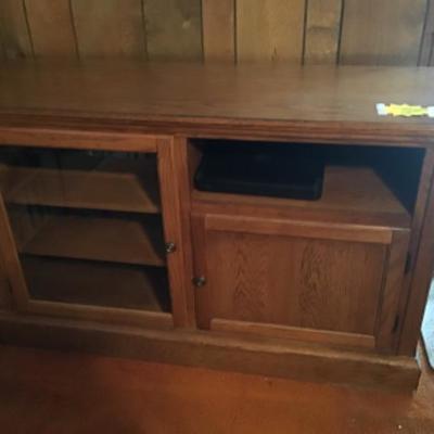 #fr7.  Oak entertainment center