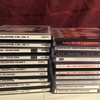 #fr14.  Approximately 50 classical CDs