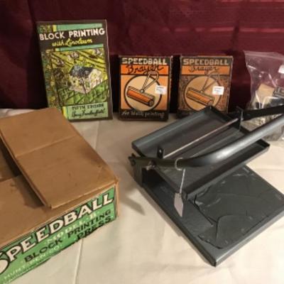 #fr21.  Speedball block printing lot