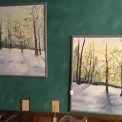 #fr24.  Two hand painted pictures