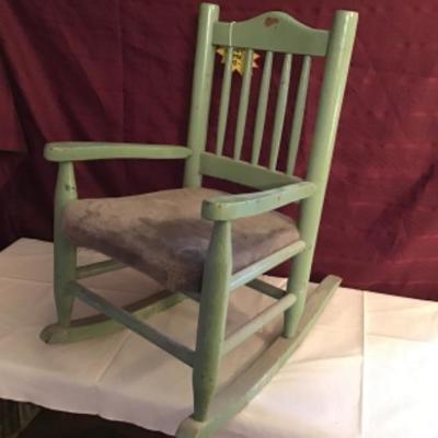 #fr40A.  Vintage childâ€™s Rocker