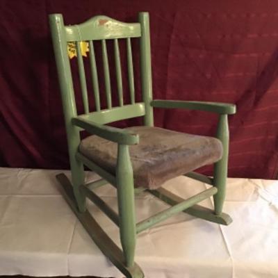 #fr40A.  Vintage childâ€™s Rocker