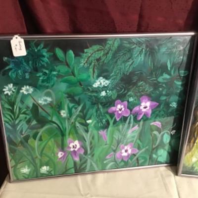 #fr50.  Set of three paintings
