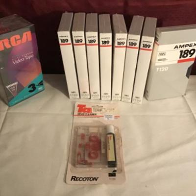 #fr56.  11 new blank VHS tapes