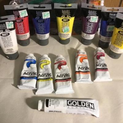 #p21.  Acrylic paint and palette 