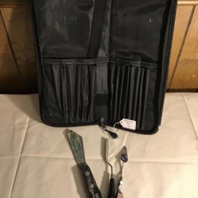 #p22.  Paint brush case and artist tools
