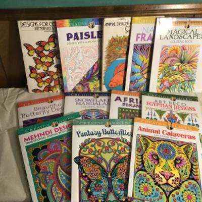 #p37.  12 adult coloring books
