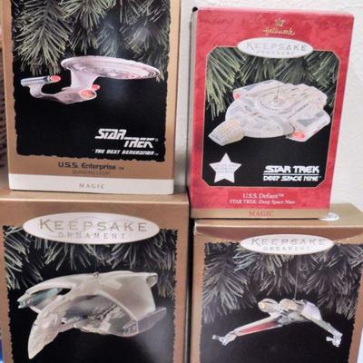 Hallmark Keepsake Ornaments 4 Star Trek Ships
