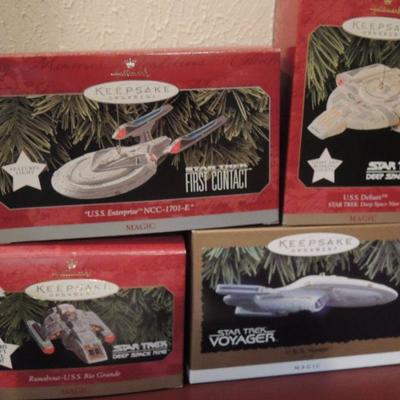 Hallmark Star Trek Ornaments - Lot of 4