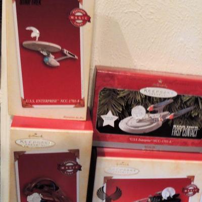 Hallmark Keepsake Star Trek Ornaments - Lot of 4