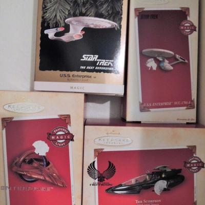 Hallmark Star Trek Keepsake Ornaments - Lot of 4