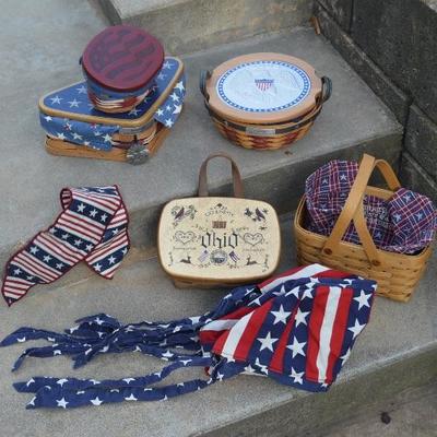 Longaberger Basket Lot #3 The Patriot 