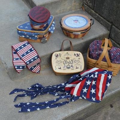 Longaberger Basket Lot #3 The Patriot 