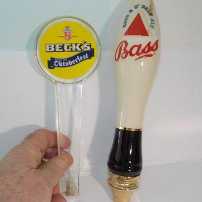 Beck's Octoberfest beer tap and Bass Ale Beer tap.