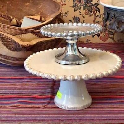CAKE STAND LOT Set of 2 small size