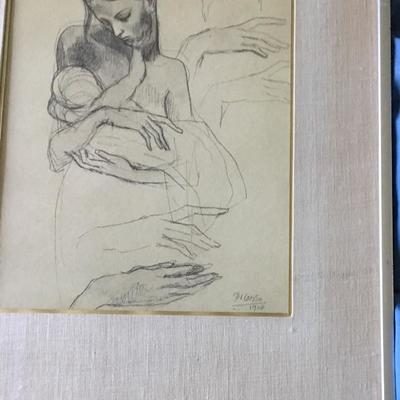 c.1946 Picasso Signed Lithograph RARE