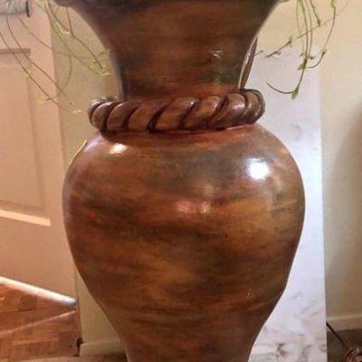 Large - Heavy - Decor - PITCHER Vase with Floral