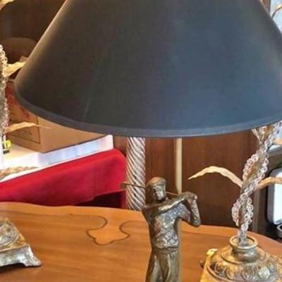 Bronze-Like GOLF Theme LAMP