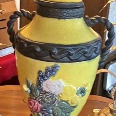 Italian Porcelain Urn Jar - Heavy