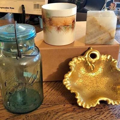 Home Decor LOT - Ball Jar - candy dish - paper weigh
