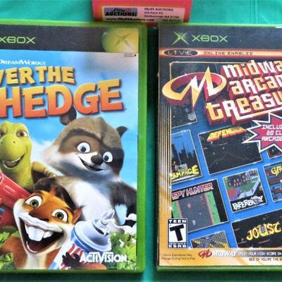 XBOX Games (2) Midway Arcade Treasures, Microsoft OVER THE HEDGE - complete