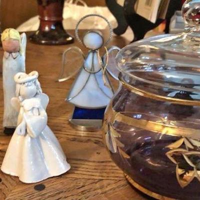 HOME DECOR - Angel Paperweight Candy Dish LOT